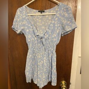 Blue daisy romper.